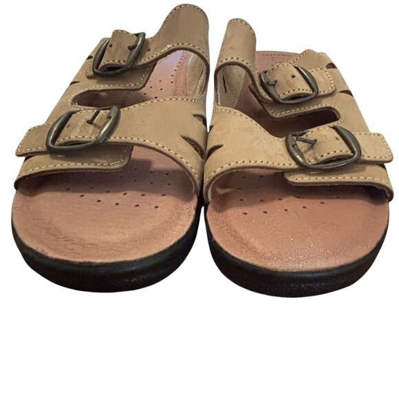 Flexus by‎ Spring Step Women's Size 40 (9.5) Leather Slip On Sandals ITALY - Picture 11 of 16